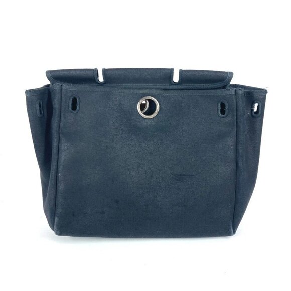 HERMES Herbag spare bag only Shoulder Bag Canvas Black - Picture 1 of 15